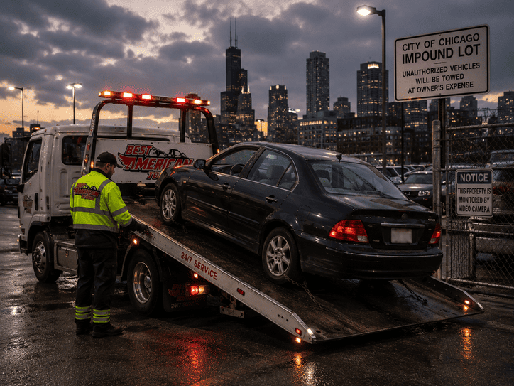 Impound Duty Towing service in Fremont CA — Best American Towing